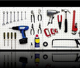 Pegboard and pegboard kits